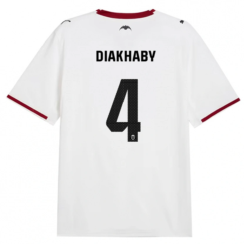 Danxen Dames Mouctar Diakhaby #4 Zwart Wit Rood Geel Thuisshirt Thuistenue 2026/27 T-Shirt België