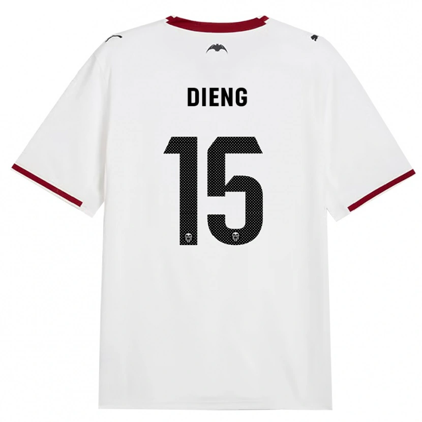 Danxen Dames Aliou Dieng #15 Zwart Wit Rood Geel Thuisshirt Thuistenue 2026/27 T-Shirt België