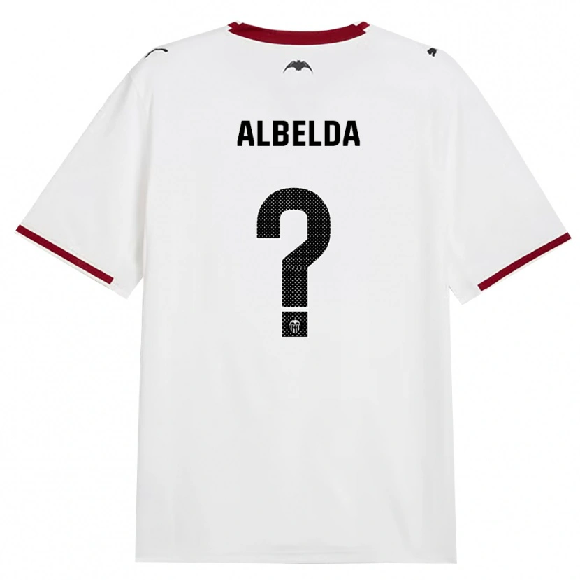 Danxen Dames David Albelda #0 Zwart Wit Rood Geel Thuisshirt Thuistenue 2026/27 T-Shirt België