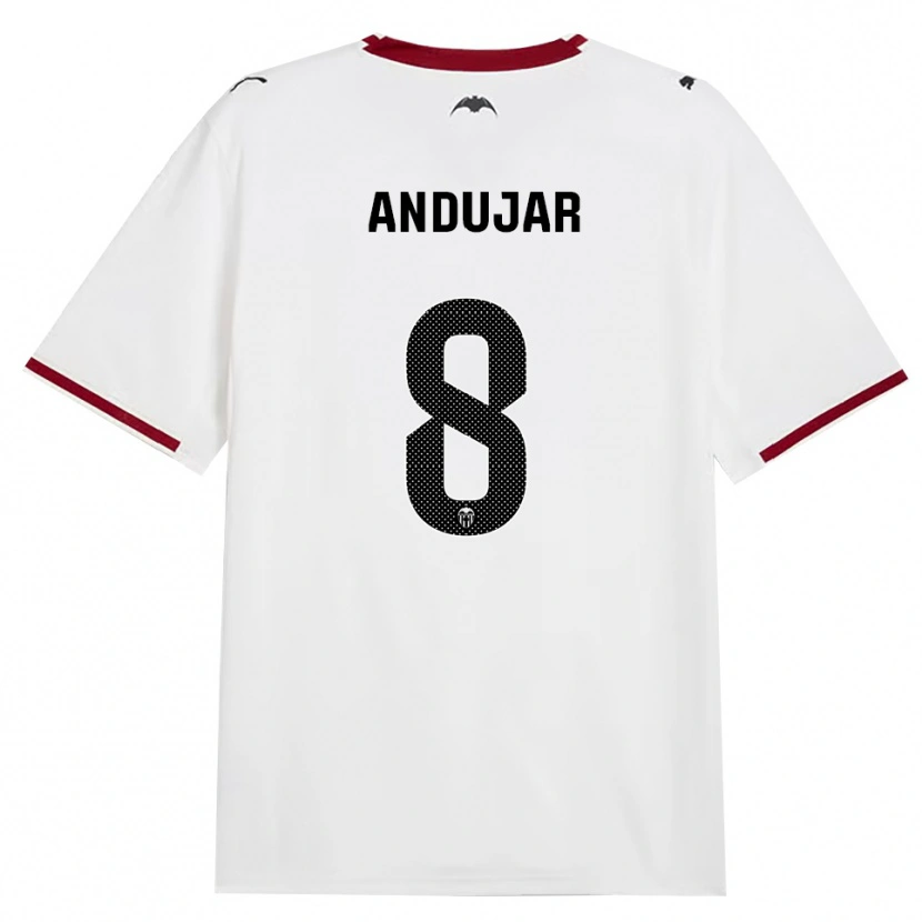 Danxen Dames Candela Andujar #8 Zwart Wit Rood Geel Thuisshirt Thuistenue 2026/27 T-Shirt België