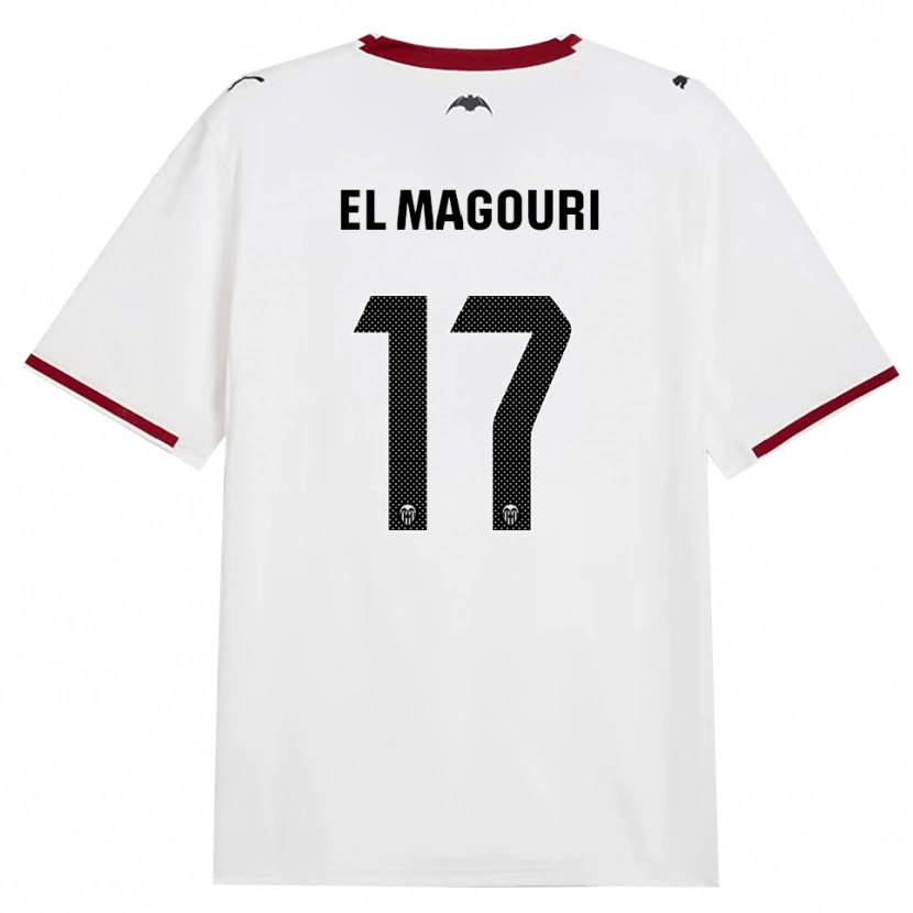 Danxen Dames Anas El Magouri #17 Zwart Wit Rood Geel Thuisshirt Thuistenue 2026/27 T-Shirt België