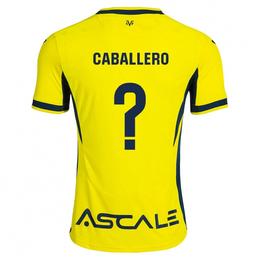 Danxen Dames Jesús Caballero #0 Geel Zwart Rood Thuisshirt Thuistenue 2026/27 T-Shirt België