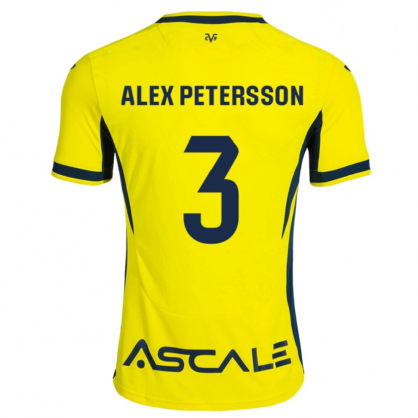 Danxen Dames Max Petersson #3 Geel Zwart Rood Thuisshirt Thuistenue 2026/27 T-Shirt België