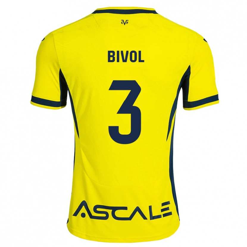 Danxen Dames Victor Bivol #3 Geel Zwart Rood Thuisshirt Thuistenue 2026/27 T-Shirt België