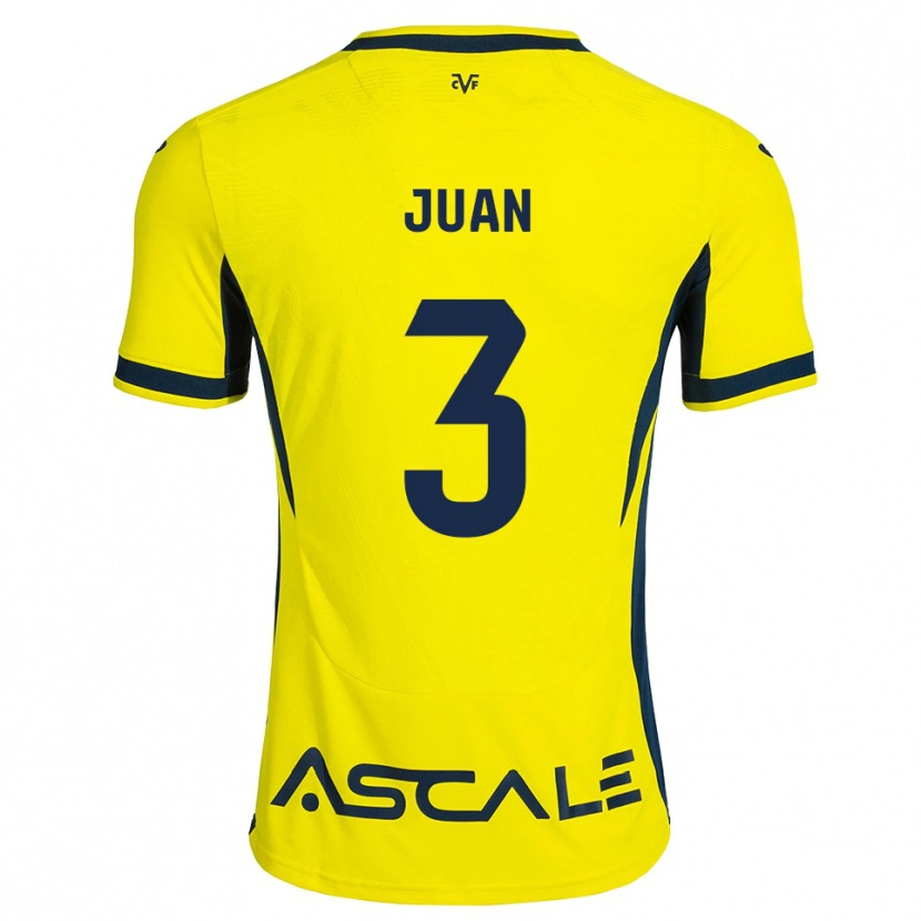 Danxen Dames Sergi Juan #3 Geel Zwart Rood Thuisshirt Thuistenue 2026/27 T-Shirt België