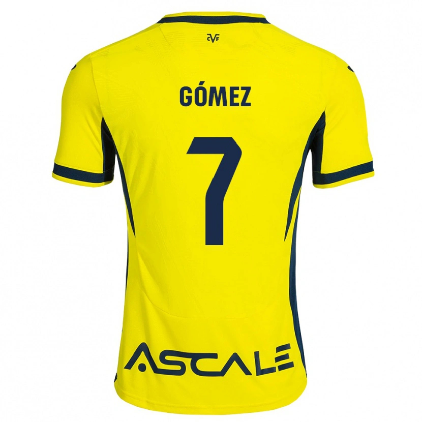 Danxen Dames Valen Gómez #7 Geel Zwart Rood Thuisshirt Thuistenue 2026/27 T-Shirt België