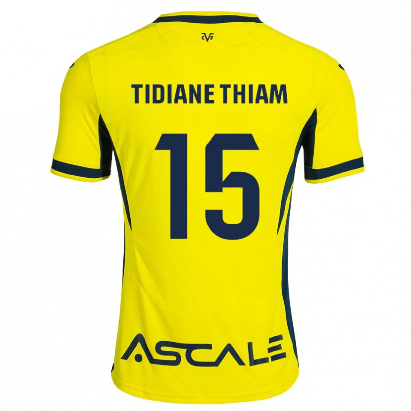 Danxen Dames Cheikh Tidiane Thiam #15 Geel Zwart Rood Thuisshirt Thuistenue 2026/27 T-Shirt België