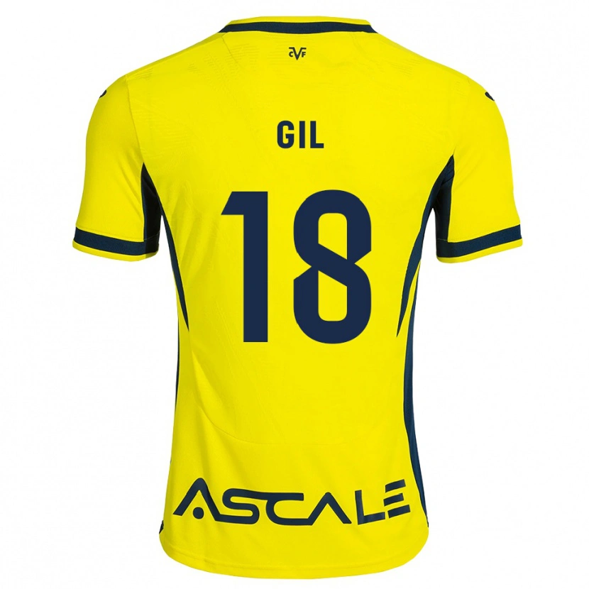Danxen Dames Mario Gil #18 Geel Zwart Rood Thuisshirt Thuistenue 2026/27 T-Shirt België