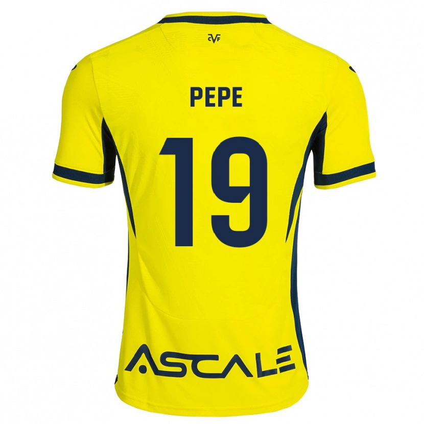 Danxen Dames Nicolas Pépé #19 Geel Zwart Rood Thuisshirt Thuistenue 2026/27 T-Shirt België
