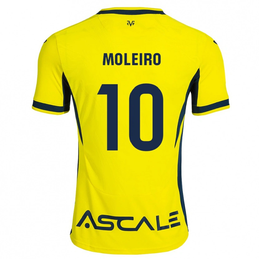 Danxen Dames Alberto Moleiro #10 Geel Zwart Rood Thuisshirt Thuistenue 2026/27 T-Shirt België