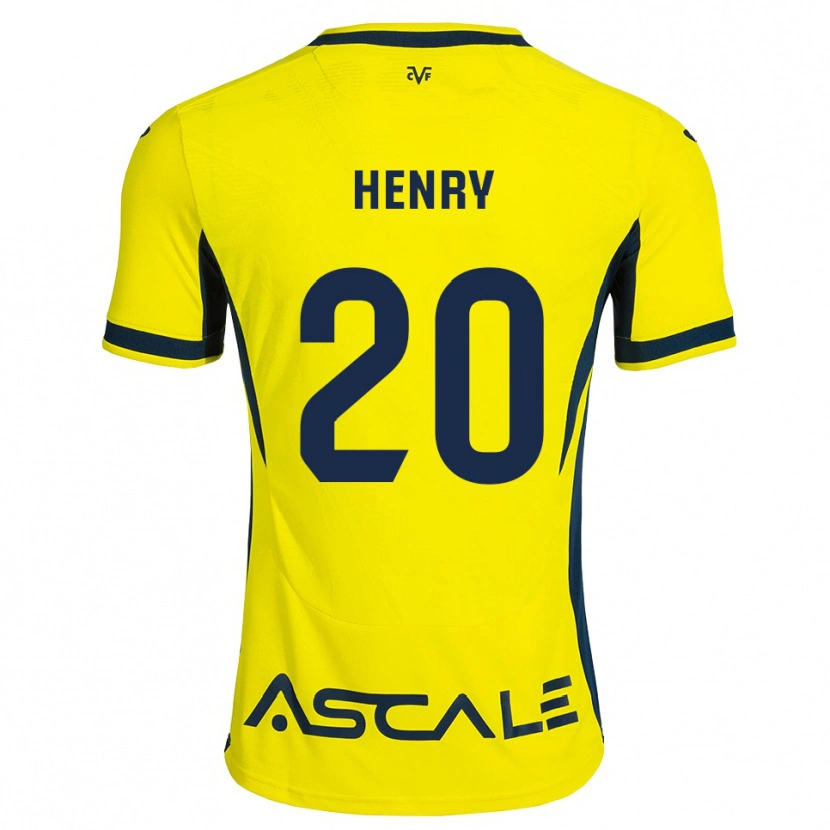 Danxen Dames Kevlin Henry #20 Geel Zwart Rood Thuisshirt Thuistenue 2026/27 T-Shirt België