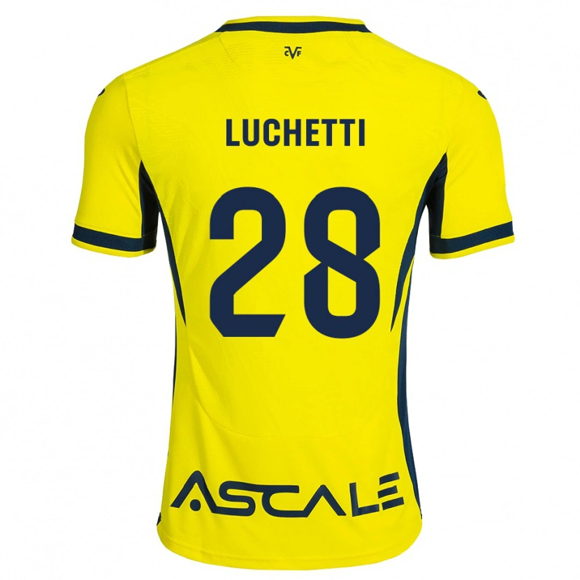 Danxen Dames Danilo Luchetti #28 Geel Zwart Rood Thuisshirt Thuistenue 2026/27 T-Shirt België