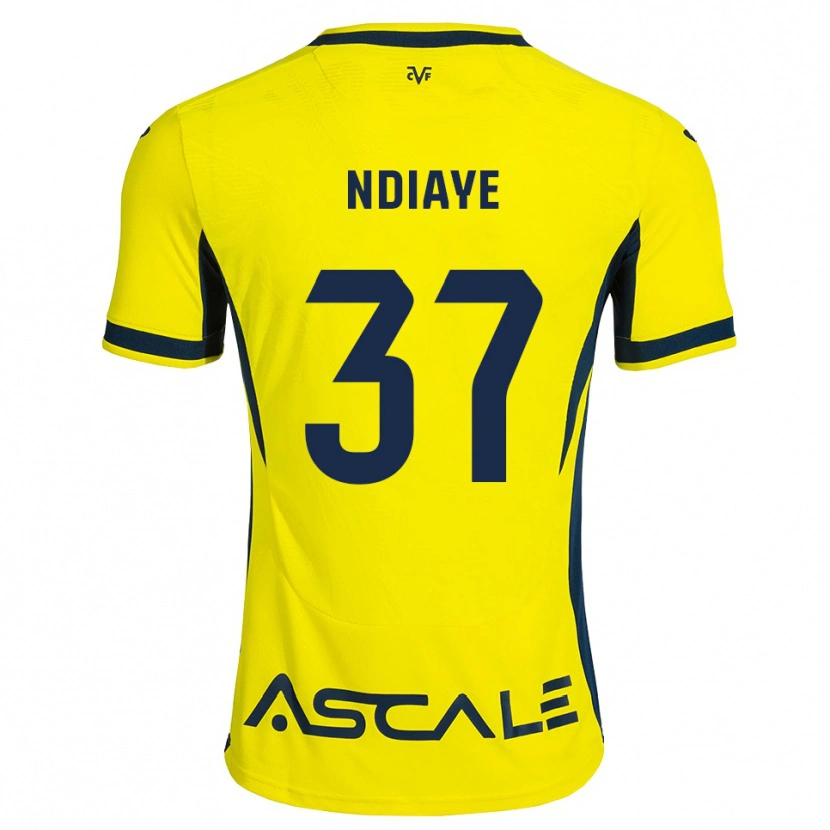 Danxen Dames Serigne Ndiaye #37 Geel Zwart Rood Thuisshirt Thuistenue 2026/27 T-Shirt België