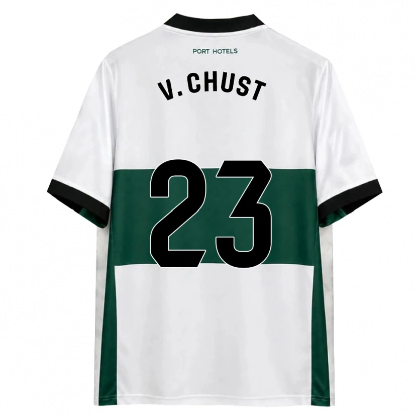 Danxen Dames Víctor Chust #23 Groen Wit Rood Thuisshirt Thuistenue 2026/27 T-Shirt België