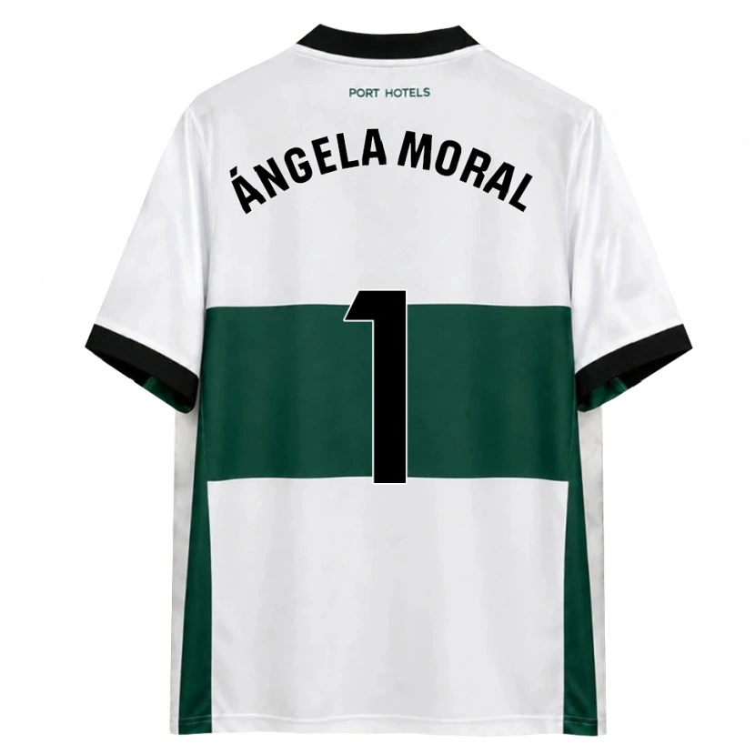 Danxen Dames Ángela Moral Ferrer #1 Groen Wit Rood Thuisshirt Thuistenue 2026/27 T-Shirt België