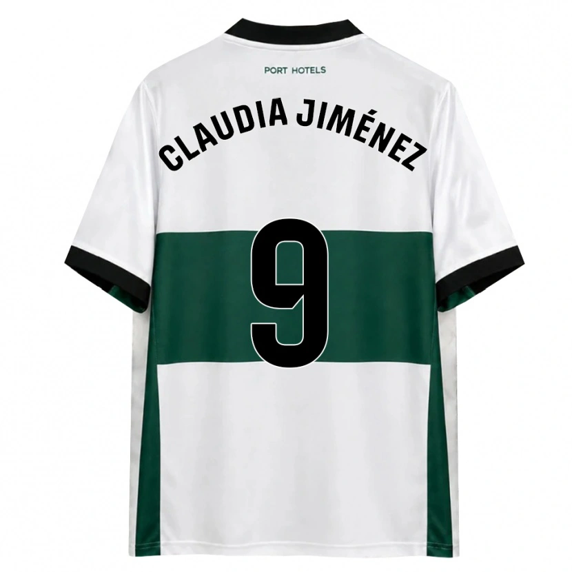Danxen Dames Claudia Jiménez Gutiérrez #9 Groen Wit Rood Thuisshirt Thuistenue 2026/27 T-Shirt België