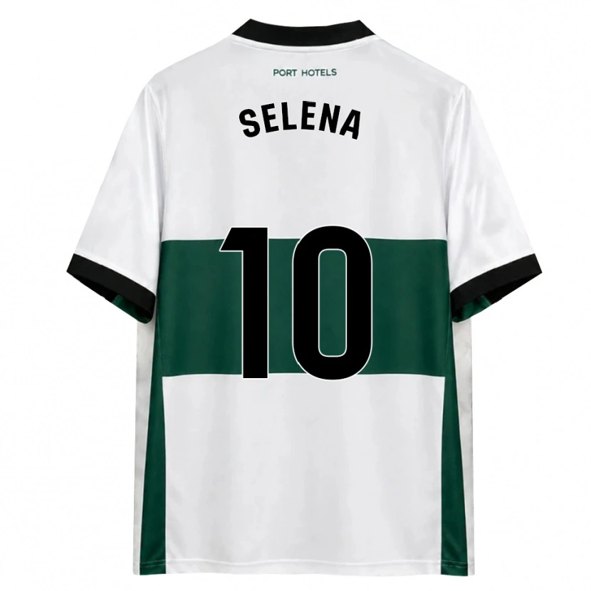 Danxen Dames Selena Del Carmen Salas Alonso #10 Groen Wit Rood Thuisshirt Thuistenue 2026/27 T-Shirt België