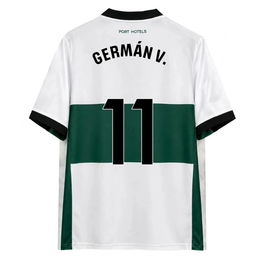 Danxen Dames Germán Valera #11 Groen Wit Rood Thuisshirt Thuistenue 2026/27 T-Shirt België