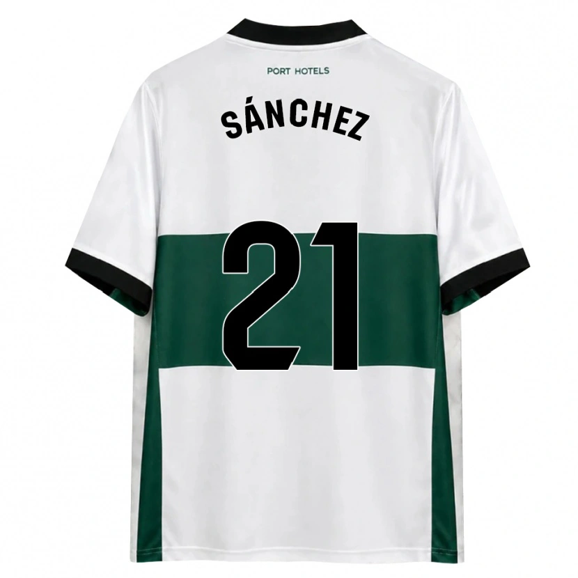 Danxen Dames Álex Sánchez #21 Groen Wit Rood Thuisshirt Thuistenue 2026/27 T-Shirt België