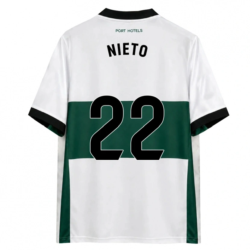 Danxen Dames Dani Nieto #22 Groen Wit Rood Thuisshirt Thuistenue 2026/27 T-Shirt België