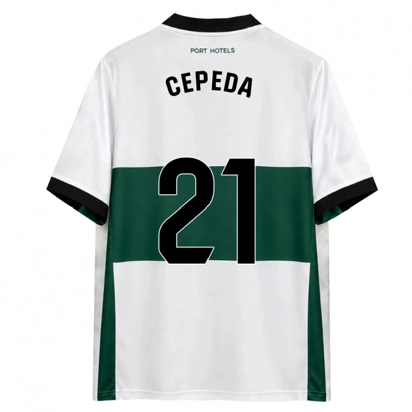 Danxen Dames Lucas Cepeda #21 Groen Wit Rood Thuisshirt Thuistenue 2026/27 T-Shirt België