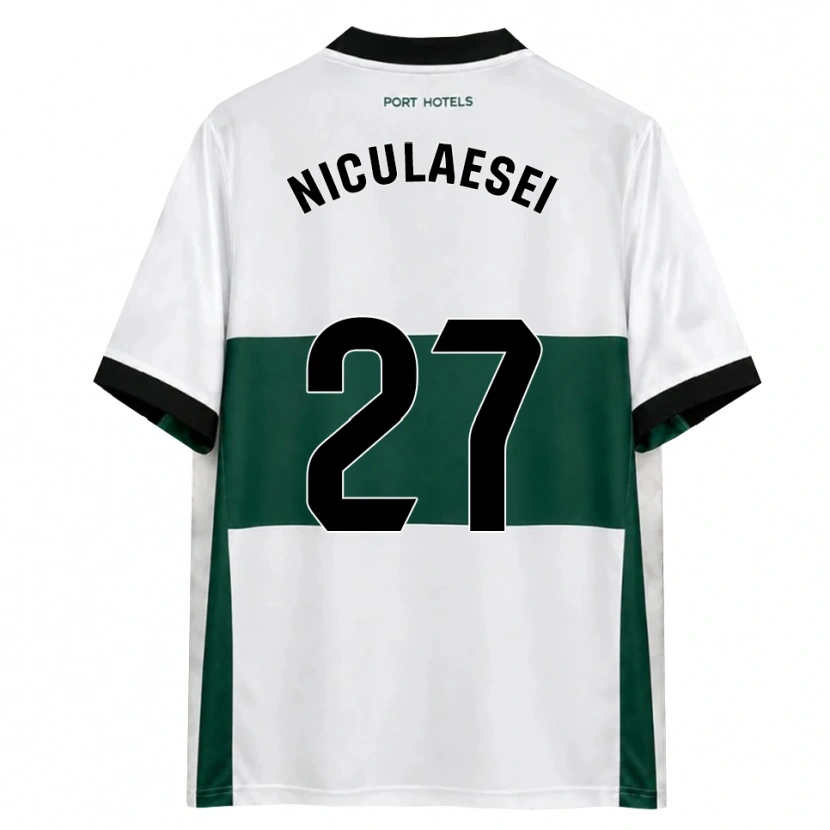 Danxen Dames Albert Niculăesei #27 Groen Wit Rood Thuisshirt Thuistenue 2026/27 T-Shirt België