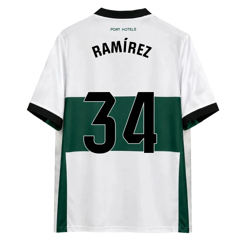 Danxen Dames Jalmar Ramírez #34 Groen Wit Rood Thuisshirt Thuistenue 2026/27 T-Shirt België