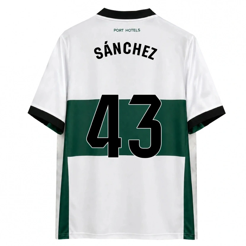 Danxen Dames Diego Sánchez #43 Groen Wit Rood Thuisshirt Thuistenue 2026/27 T-Shirt België
