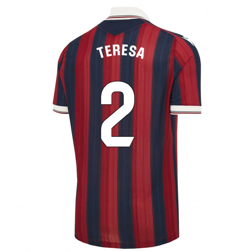 Danxen Dames Teresa Mérida #2 Middernachtblauw Rood Thuisshirt Thuistenue 2026/27 T-Shirt België
