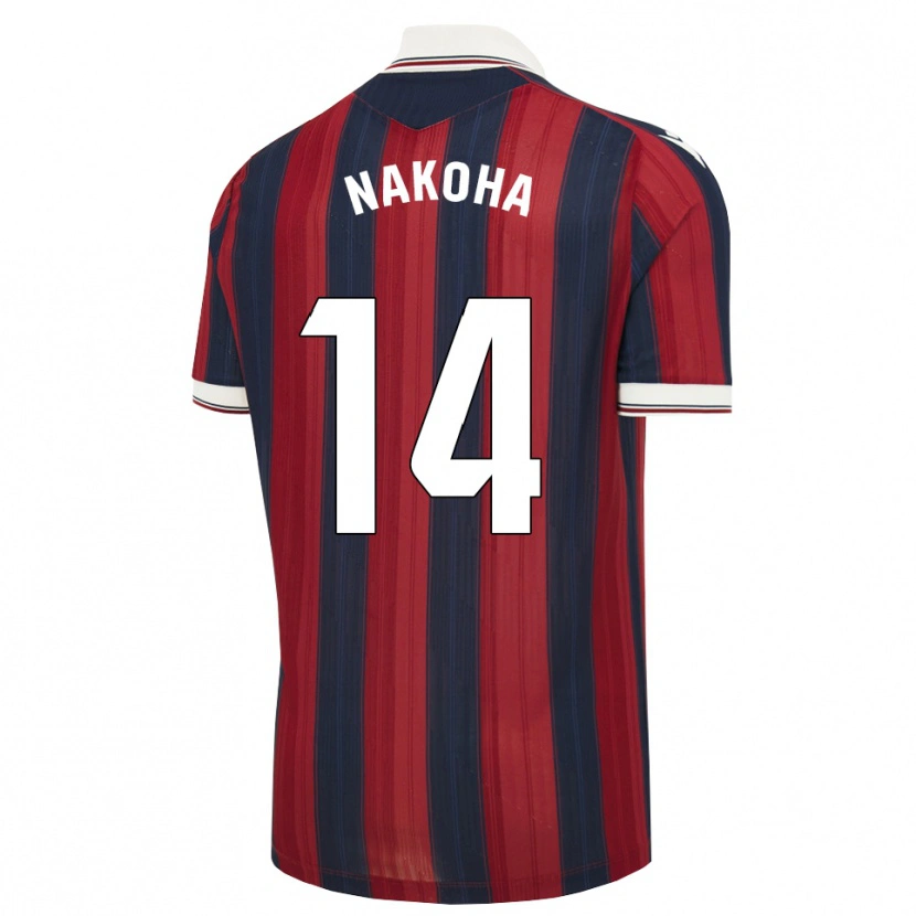 Danxen Dames Huseini Nakoha #14 Middernachtblauw Rood Thuisshirt Thuistenue 2026/27 T-Shirt België