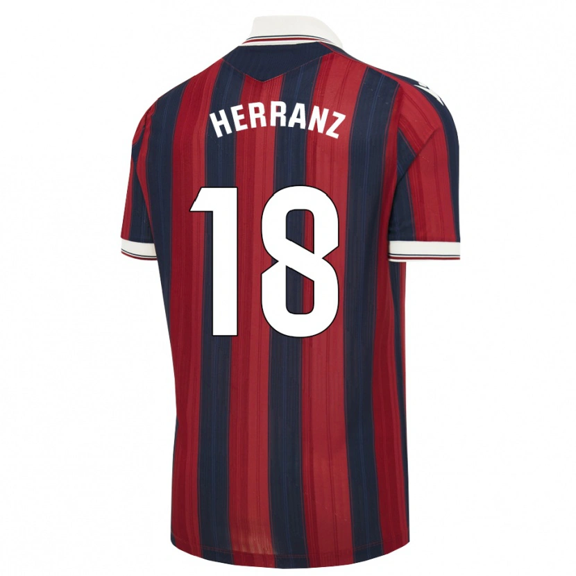 Danxen Dames Alejandro Herranz #18 Middernachtblauw Rood Thuisshirt Thuistenue 2026/27 T-Shirt België