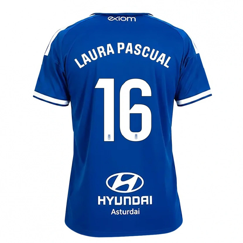 Danxen Dames Laura Pascual #16 Mediumblauw Wit Thuisshirt Thuistenue 2026/27 T-Shirt België