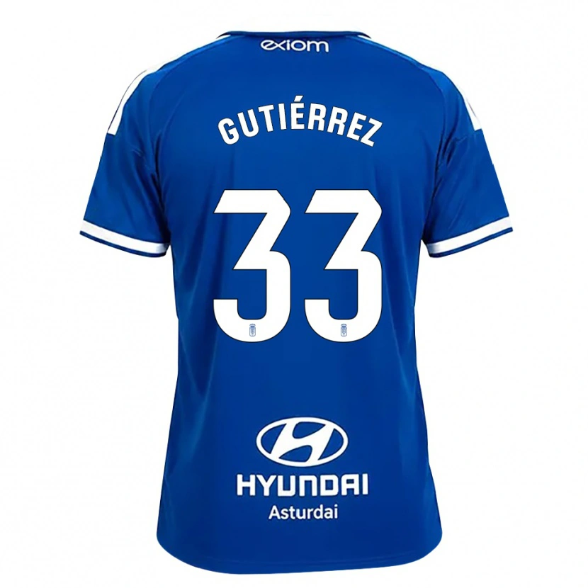 Danxen Dames Raúl Gutiérrez #33 Mediumblauw Wit Thuisshirt Thuistenue 2026/27 T-Shirt België