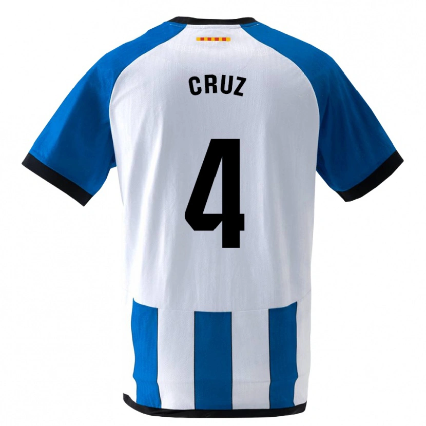 Danxen Dames Ian Cruz #4 Koninklijk Blauw Wit Thuisshirt Thuistenue 2026/27 T-Shirt België