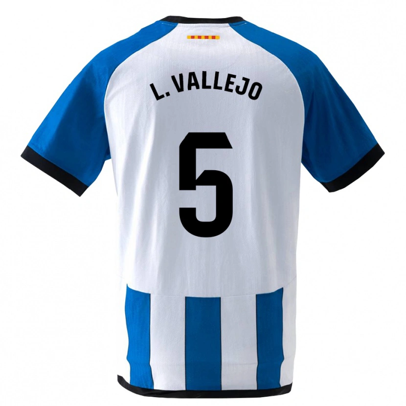 Danxen Dames Lucía Vallejo Blázquez #5 Koninklijk Blauw Wit Thuisshirt Thuistenue 2026/27 T-Shirt België