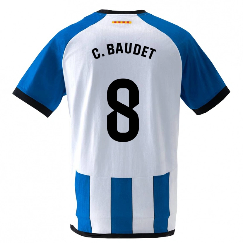 Danxen Dames Cristina Baudet Lucena #8 Koninklijk Blauw Wit Thuisshirt Thuistenue 2026/27 T-Shirt België