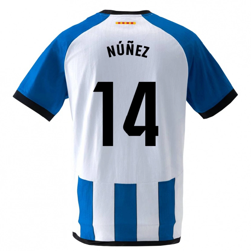 Danxen Dames Unai Núñez #14 Koninklijk Blauw Wit Thuisshirt Thuistenue 2026/27 T-Shirt België