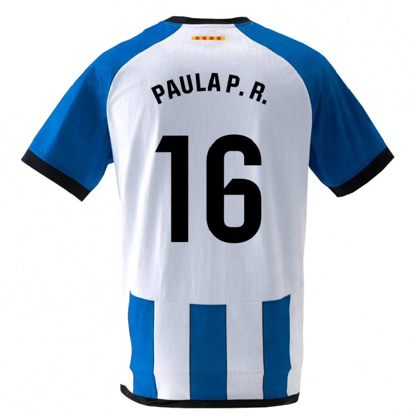 Danxen Dames Paula Perea Ramírez #16 Koninklijk Blauw Wit Thuisshirt Thuistenue 2026/27 T-Shirt België