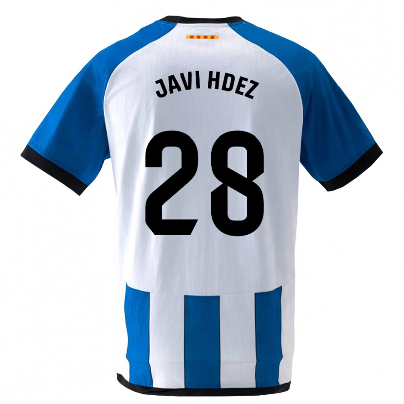 Danxen Dames Javi Hernández #28 Koninklijk Blauw Wit Thuisshirt Thuistenue 2026/27 T-Shirt België