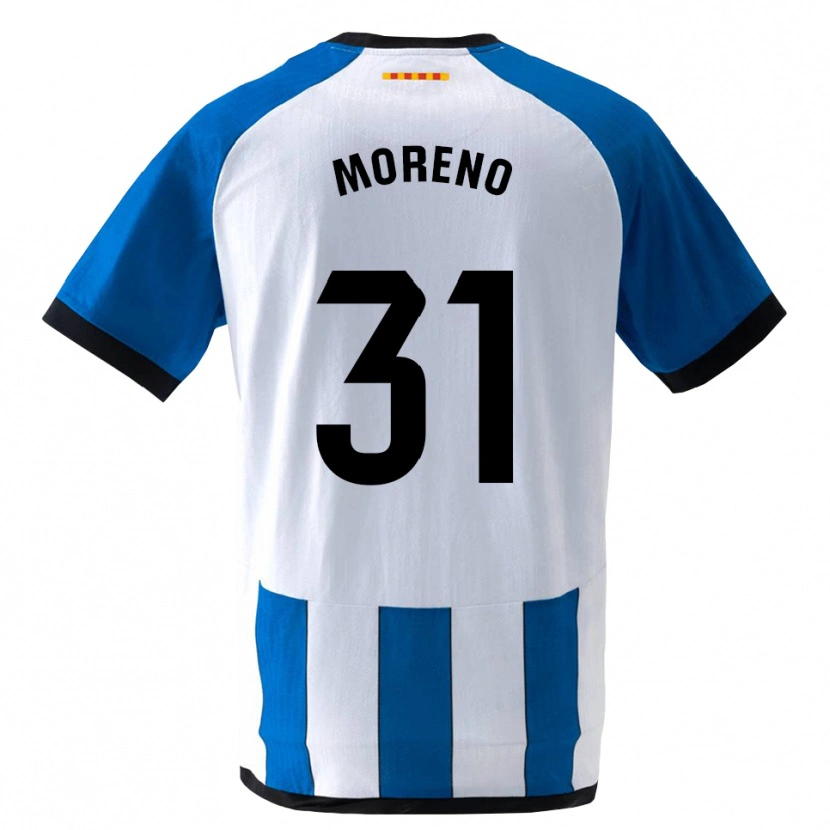 Danxen Dames Jan Moreno #31 Koninklijk Blauw Wit Thuisshirt Thuistenue 2026/27 T-Shirt België
