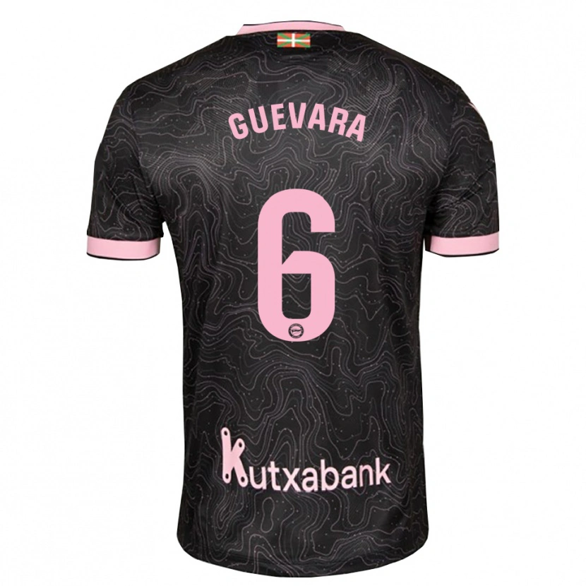 Danxen Dames Ander Guevara #6 Zwart Roze Uitshirt Uittenue 2026/27 T-Shirt België