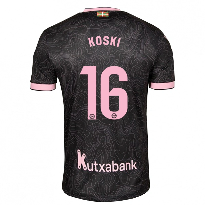 Danxen Dames Ville Koski #16 Zwart Roze Uitshirt Uittenue 2026/27 T-Shirt België