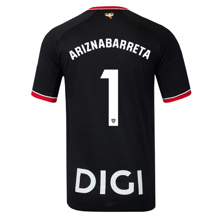 Danxen Dames Oier Ariznabarreta #1 Zwart Wit Rood Uitshirt Uittenue 2026/27 T-Shirt België
