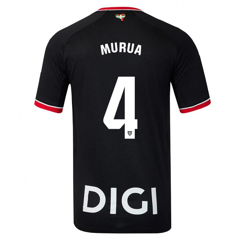 Danxen Dames Garazi Murua Astorkiza #4 Zwart Wit Rood Uitshirt Uittenue 2026/27 T-Shirt België