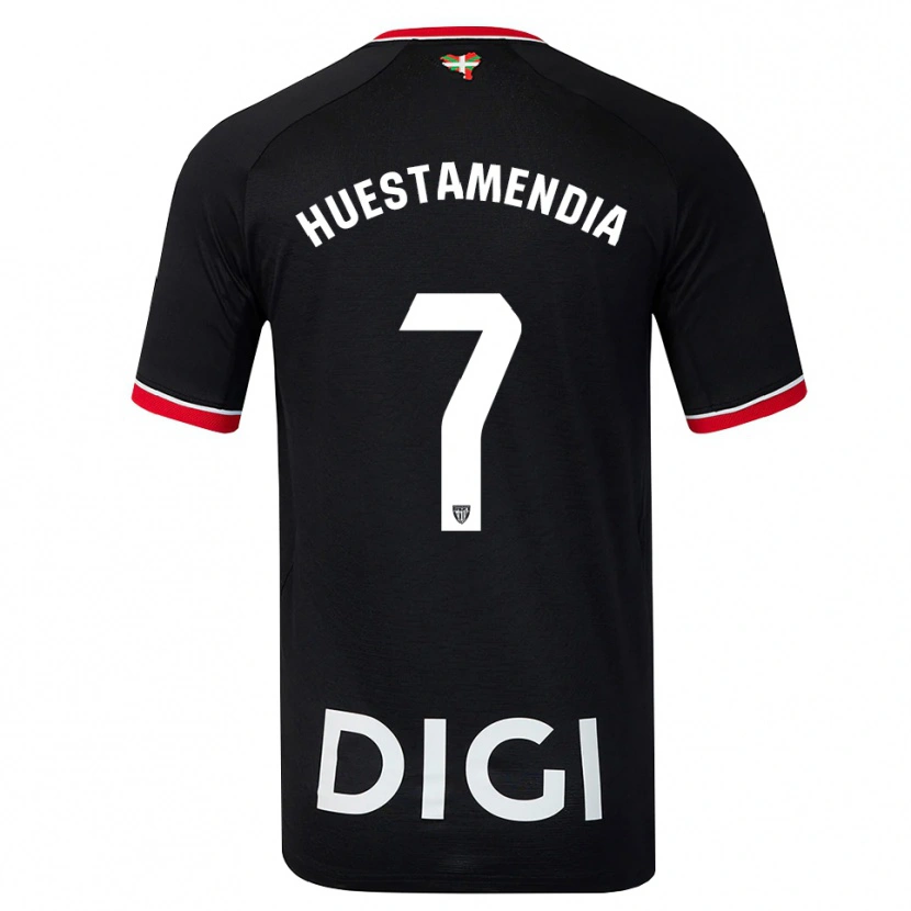 Danxen Dames Peio Huestamendia #7 Zwart Wit Rood Uitshirt Uittenue 2026/27 T-Shirt België
