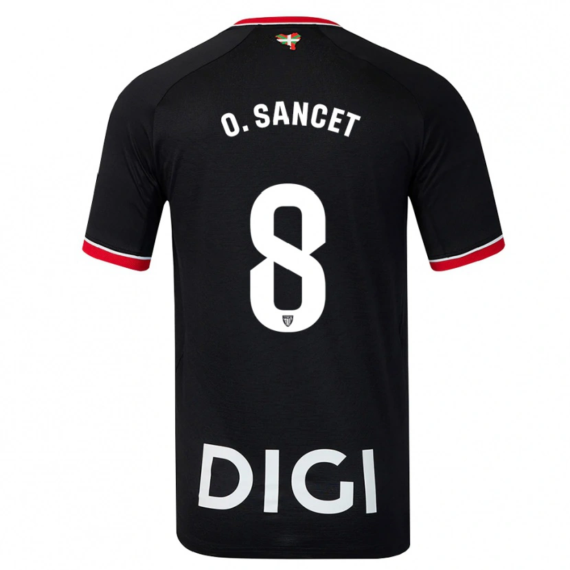 Danxen Dames Oihan Sancet #8 Zwart Wit Rood Uitshirt Uittenue 2026/27 T-Shirt België