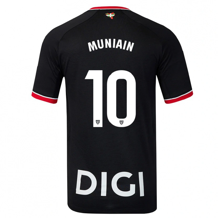 Danxen Dames Iker Muniain #10 Zwart Wit Rood Uitshirt Uittenue 2026/27 T-Shirt België