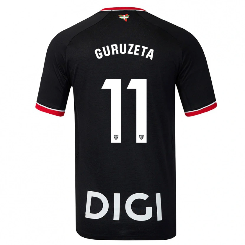 Danxen Dames Gorka Guruzeta #11 Zwart Wit Rood Uitshirt Uittenue 2026/27 T-Shirt België