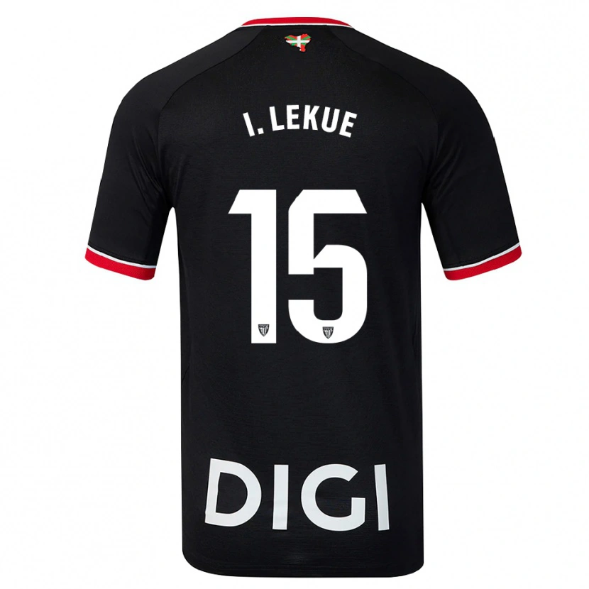 Danxen Dames Inigo Lekue #15 Zwart Wit Rood Uitshirt Uittenue 2026/27 T-Shirt België