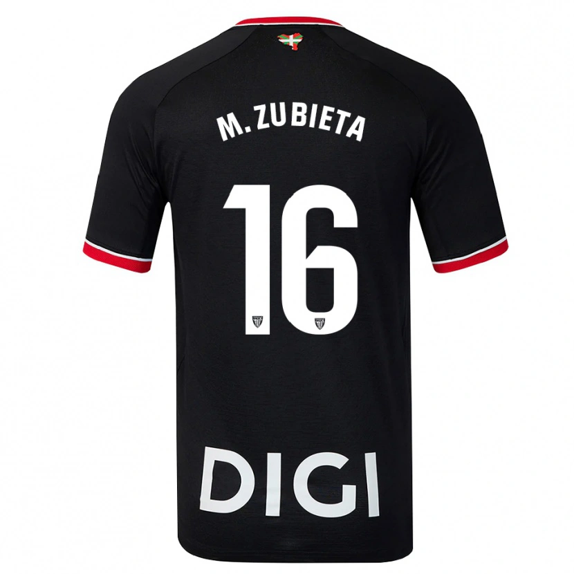 Danxen Dames Maite Zubieta Aranbarri #16 Zwart Wit Rood Uitshirt Uittenue 2026/27 T-Shirt België